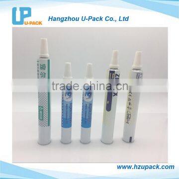 Aluminum tubes with needle nose and tamper-evident ring