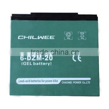 VRLA Gel battery for electric scooters,12V20Ah @2hr