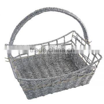 luxury silver promotional packaging gift basket