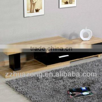 Modern Black High Gloss MDF TV Stand