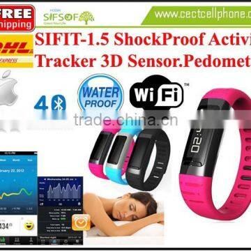 SIFIT-1.5 Anti ShockProof Activity Tracker. Bluetooth 4.0 WIFI hotspot Calories Counter. Anti Shock Activity Tracker