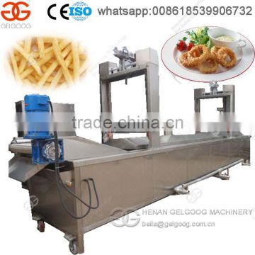 Fully 304 Stainless Steel Continuous Chin-Chin Deep Fryer Machine with Belt Conveyor