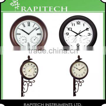 10 Inch Built in Thermometer And Hygrometer Garden Plastic Clock