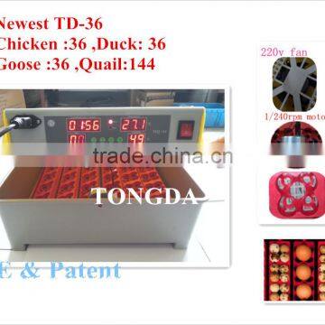 New! Tongda automatic digital mini egg incubator chicken/duck/ goose /quail mini incubator