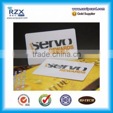 UV spot CR80 plastic VIP card for reward