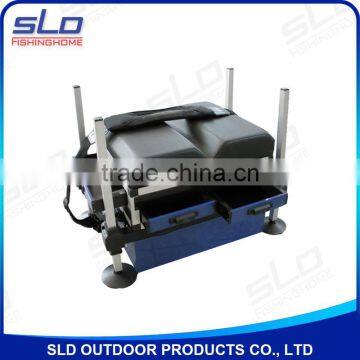 fishing tackle aluminum seat boxes with square adjustor leg