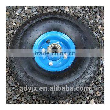 Hot Sale Mute Rubber Pneumatic Steel Rim Heat-resistant Wheels photo-3