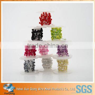 Jewelry pearl beads wire/pearl on reel/pearl wire/pearl on card professional factory
