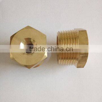 high quality pneumatic brass bushing 1/8 female 1/4 male thread reducer brass fitting