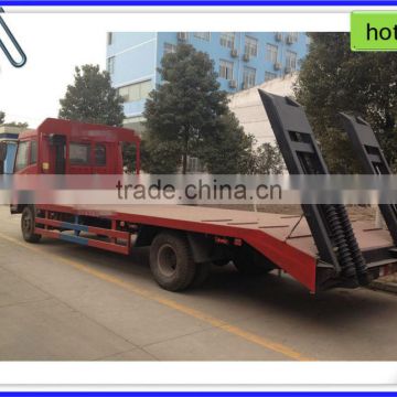 FAW Low flat-panel truck 4*2 factory direct supply, flat trucking,excavator chassis truck