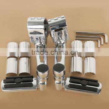 22mm 30mm 35mm Chrome Front Footpegs Footrest kit For Honda GL1800 GOLDWING