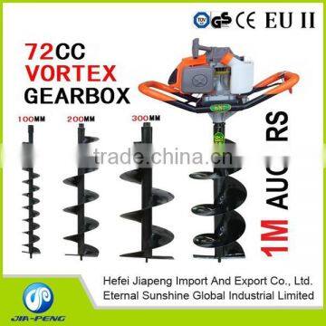 71cc earth auger with 300mm drill or earth drill or ground driller or hole digger in good selling