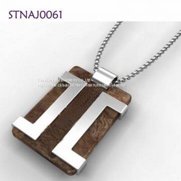 Custom 316 / 304 Stainless Steel Pendant Rose Gold / Black Plating photo-2
