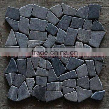 NATURAL JET BLACK MARBLE MOSAIC TILES photo-4
