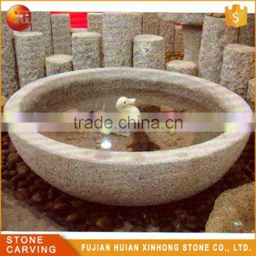 Stone Decorative Hand Carve Bird Carving Water Bowl photo-2