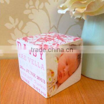 UV Printing on Wood Cube