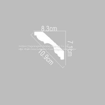 Polyurethane Plain Decorative Cornice Moulding