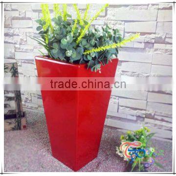 Garden Large Rectangle Christmas Fiberglass Flower Pot photo-2