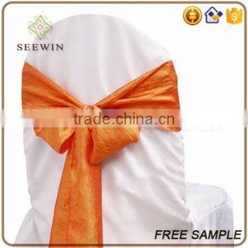 Fancy Banquet Tafatta Christmas Chair Sash photo-2