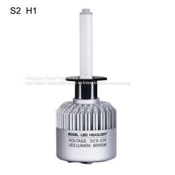 Led Headlight Car Led Headlight S2 H1 Cob Led Car Headlight High/low 72w 8000lm 2.5a Led Car Headlight photo-3