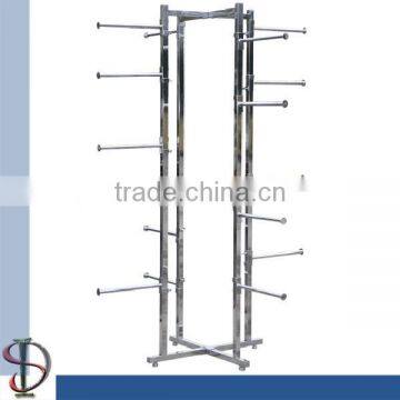 4-ways Garment Display Stand with 16 Arms Rack