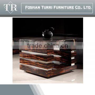 Antique Marble Top End Table Small Coffee Table for Living Room Furniture photo-3