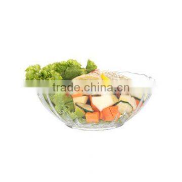 Very Large Decorative Clear Glass Salad Bowls photo-4