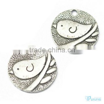 Antique silver metal charms wholesale metal charms decorative pendant for bracelet