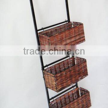 RH-4721 Over the Door 3 Tiers Convenient Wholesale Hanging Wicker Basket photo-2