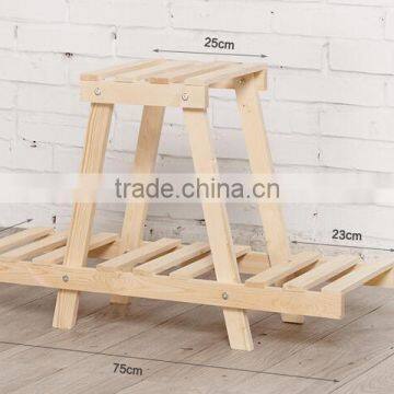 High Quanlity Solid Wood Flower Shelf photo-3