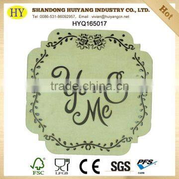 laser cut wholesale custom factory wooden coaster