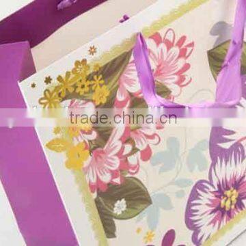 Flower Design Foldable Gift Bag / Shopping Paper Bag photo-5