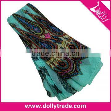 Fashion Summer Geometry Pattern Print Voile Scarf