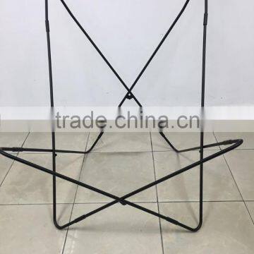 Royal Manufacturer black Unfinished butterfly Chair Frames with real leather