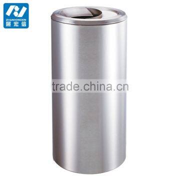 Stainless Steel Trash Bin With Ashtray photo-2