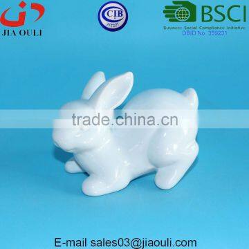 Lovely EASTER Decorations Mini White Ceramic Bunny photo-3