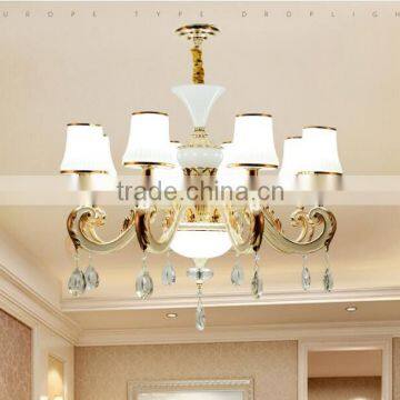 M987 Momoda decorations luxury big 10+5 arms Crystal modern living room lobby lighting chandelier pendant lamp