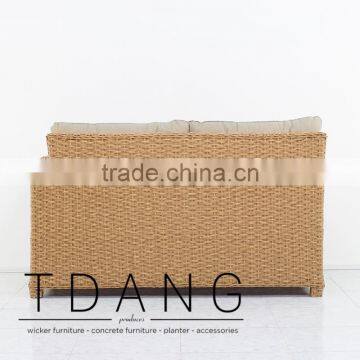 Camden Left Hand Wicker Bench - Vietnam Outdoor Furniture - Poly Rattan Furniture photo-5