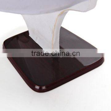 Wholesale Jewelry Display Neck Stand Leather 18cm Tall photo-4