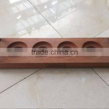 Soild Wooden Handmade Wooden Tray Wooden Beer Cup Holder photo-3