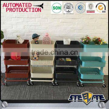 Steel Korean Furniture 3-tier Rack Kitchen Trolley photo-6