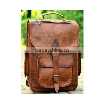 Classic Design Handmade Vintage Leather College Bag photo-5