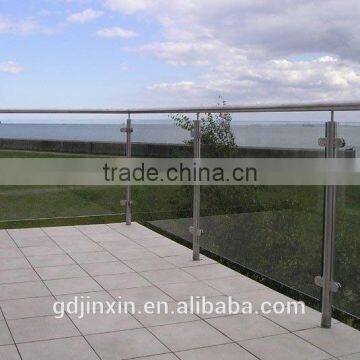 JINXIN Customized Glass Fence_tempered Glass Fence Panels Stair Railing Cost photo-4