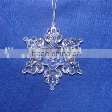 acrylic different style clear snowflake for christmas snowflake