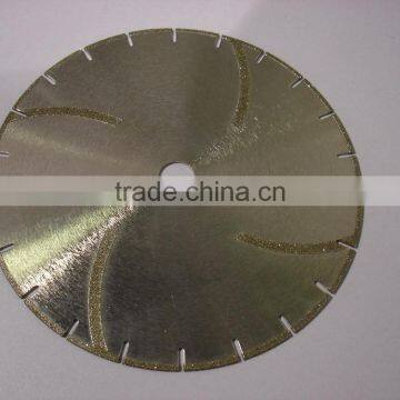 Special shape concave cutting discs for wood cutting /Electroplated Diamond Saw Blades