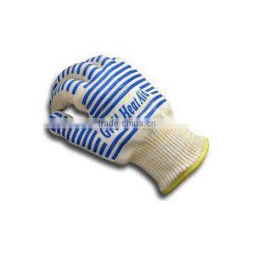 Heat Resistant Cut Resistant Oven Mitts Non-Slip Silicone BBQ Grill Gloves For Sale photo-6
