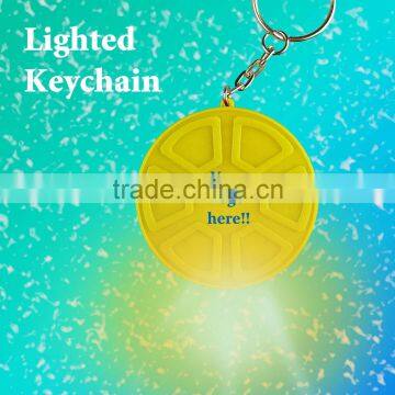 LED Round Keychain