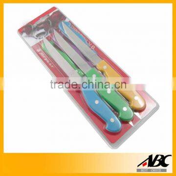 Colorful PP Handle Kitchen Knife Set