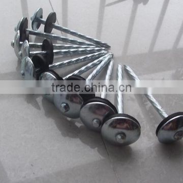 Galvanized Umbrella Head Roofing Nails with washer