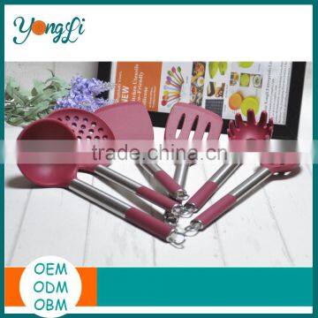 Kitchen Appliance Silicone Stainless Steel Wooden Non-stick Cookware Set photo-2